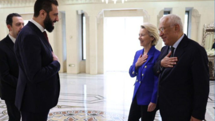 Von der Leyen Şam'da cihatçı Colani ile görüştü