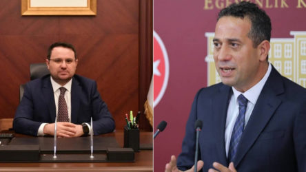 CHP'li Başarır, kuliste Akın Gürlek'in elini sıkıp 