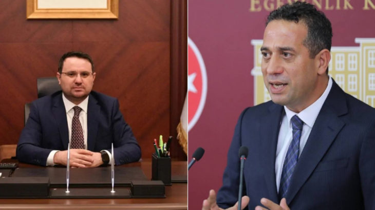 CHP'li Başarır, kuliste Akın Gürlek'in elini sıkıp 