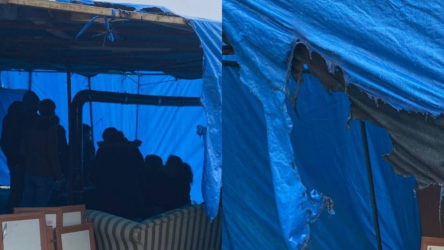 Şık Makas işçilerinin direniş çadırı ateşe verildi