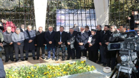 AKP'liler, yandaşlar ve rektör birlikte cumhuriyet düşmanı İskilipli Atıf'ı andı