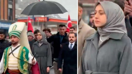 Kaymakam şimdi de polise şemsiye tutturdu