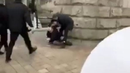 Aliyev'in korumaları ABD'de protestoculara saldırdı