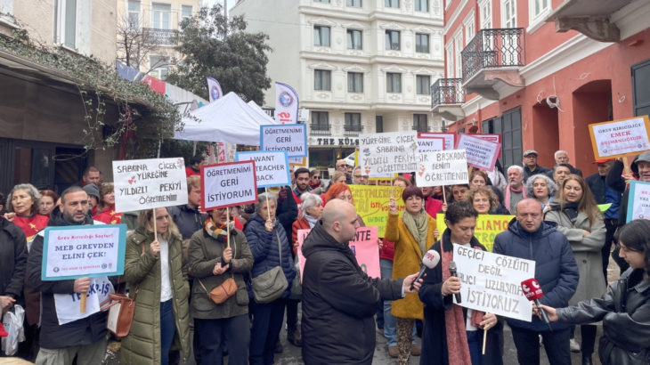 Özel İtalyan Lisesi’nde grev 51'inci gününde: Grev kırıcılığına geçit vermeyeceğiz!