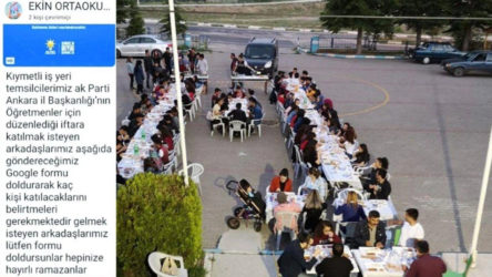 Müdürden öğretmenlere AKP'nin iftarına çağrı