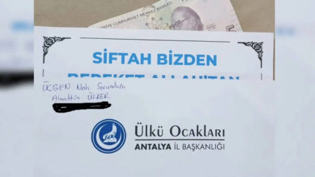 Ülkü Ocakları 5 TL'lik zarf dağıttı: Esnaf tepki gösterdi