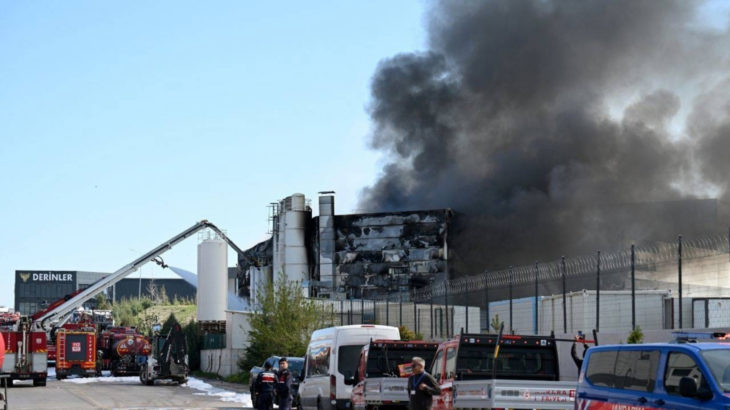 Ankara'da boya fabrikasında yangın: 1 işçi hayatını kaybetti, 2 işçi yaralandı