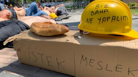 Enerji Bakanlığı'na yürümek isteyen madencilere polis müdahalesi