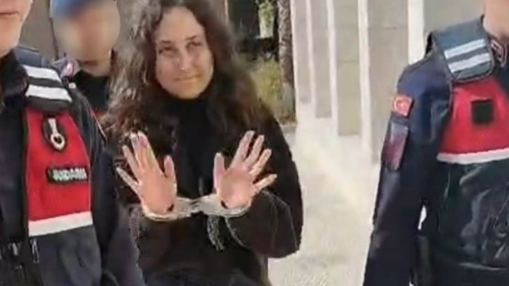 Akbelen'de direndiği için tutuklanan Esra Işık kelepçeyle duruşmaya getirildi