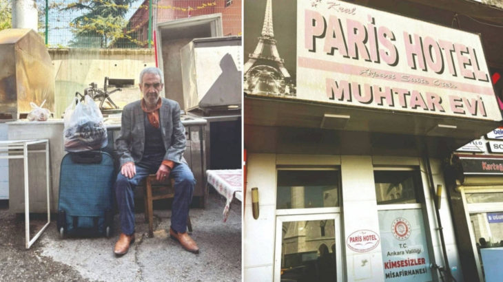 Sözleşmesi sona eren otelin kapısı kimsesizlere kapatıldı