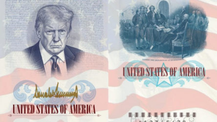 ABD’de Trump portreli pasaport dönemi