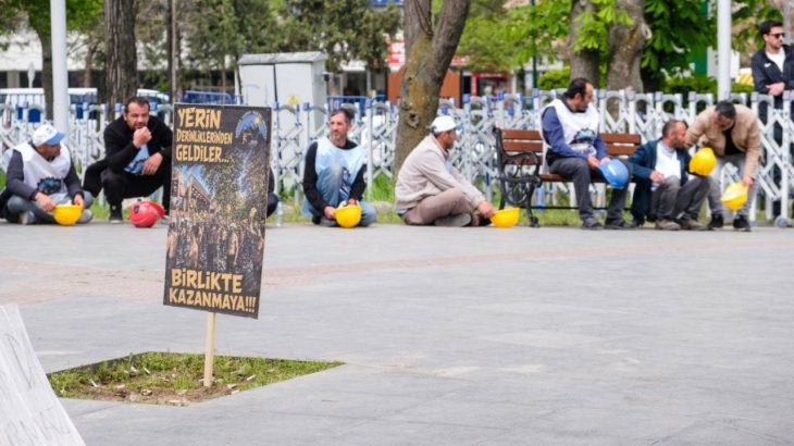 Maden işçilerinin direnişi kazanımla sonuçlandı