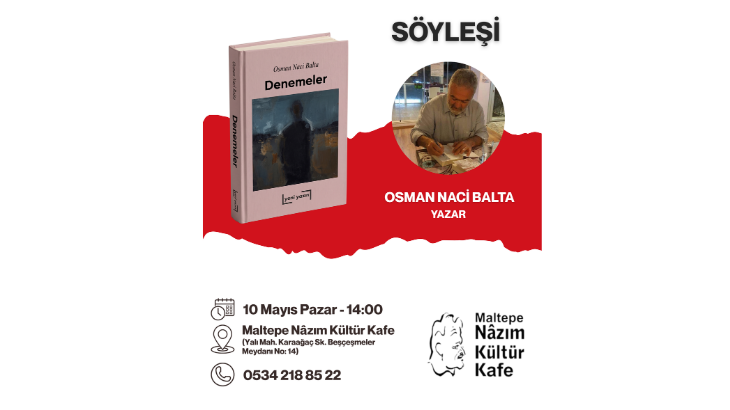 Nazım Kültür Kafe'de Osman Naci Balta söyleşisi