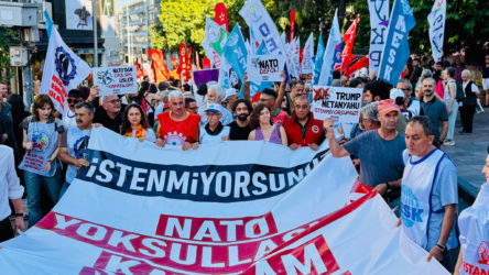 NATO’ya Hayır Koordinasyonu İstanbul’da sokağa indi: İstenmiyorsunuz!