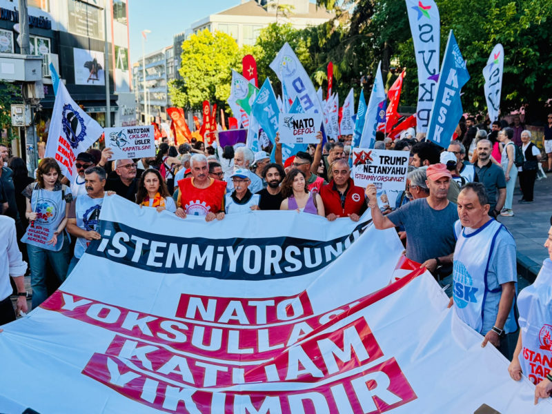 NATO'ya Hayır Koordinasyonu İstanbul'da sokağa indi: İstenmiyorsunuz!