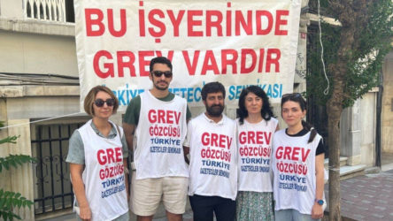 AFP emekçileri greve gitti