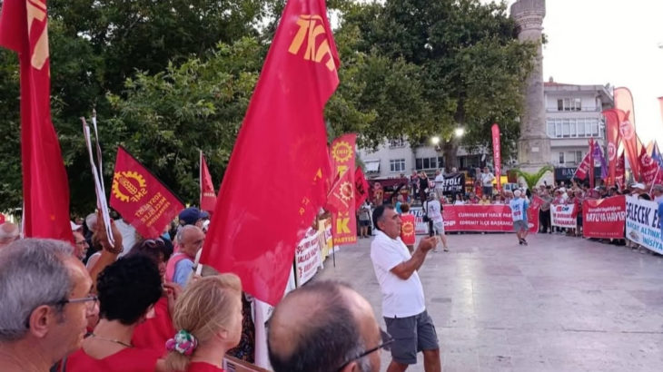 Altınoluk’ta NATO karşıtı miting