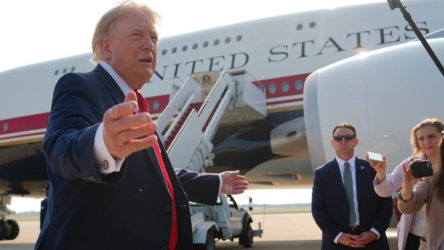 Trump, Türkiye'den ayrılırken yemek kamyonuyla uçak değiştirdi