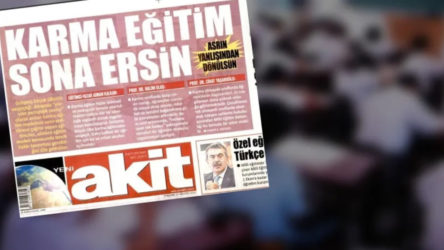 Gerici Akit Gazetesi bir kez daha karma eğitimi hedef aldı