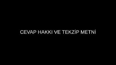 Cevap hakkı ve tekzip metni