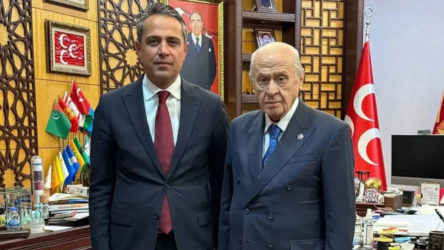 Ankara 2 No’lu Baro’nun başkanı seçilen Üçüncü'nün ilk ziyareti Bahçeli'ye oldu